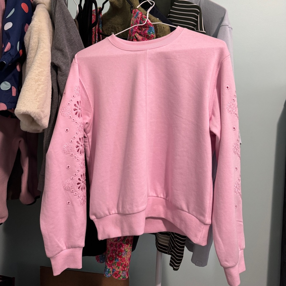 House of Harlow 1960 Pink Floral Women's Sweater